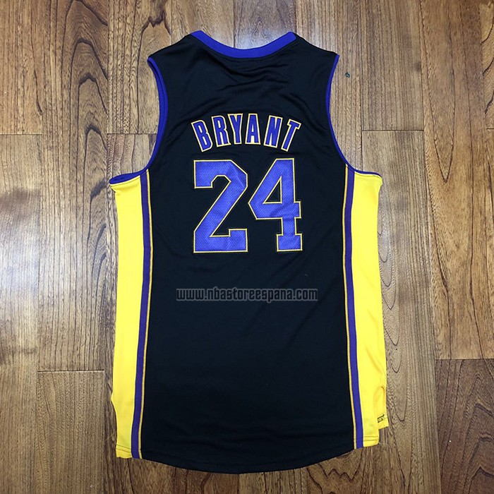 Camiseta Los Angeles Lakers Kobe Bryant NO 24 2017-18 Negro